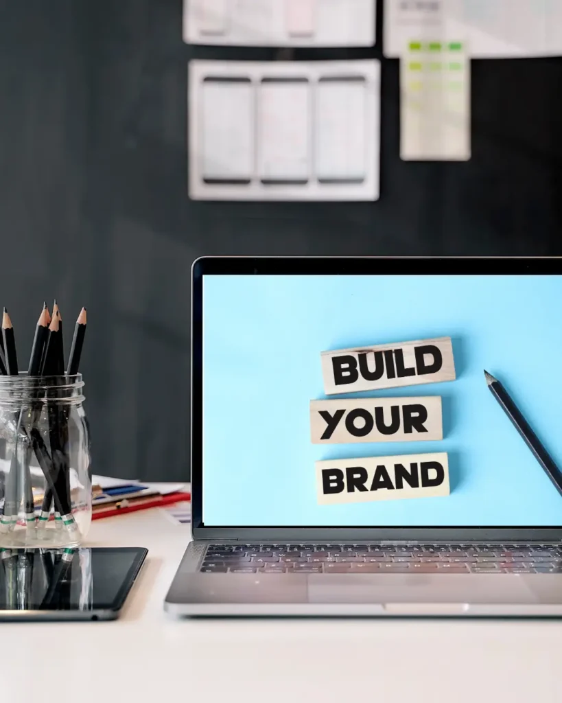 Black and White Minimalist Laptop Mockup Instagram Post