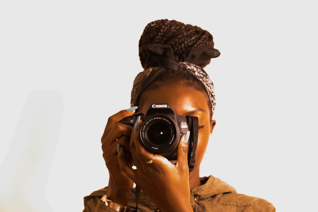 A camera woman