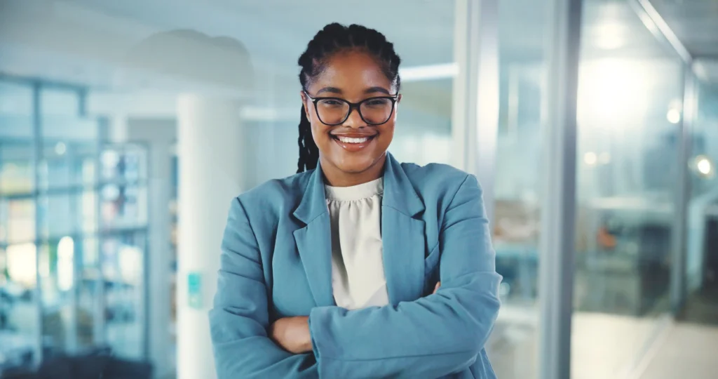 smiling business woman