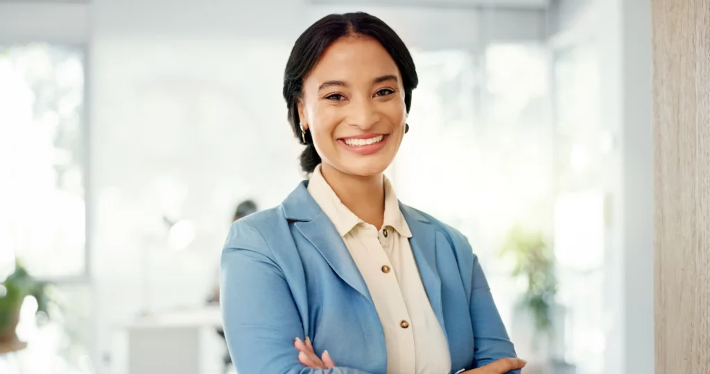 Business Women, smiling for the camera