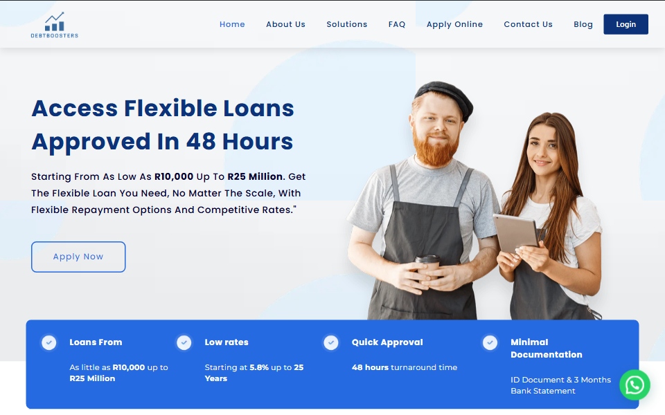 debtboosters website