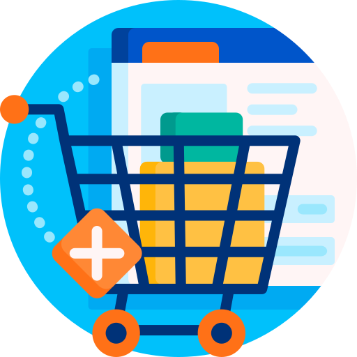 An ecommerce store trolley