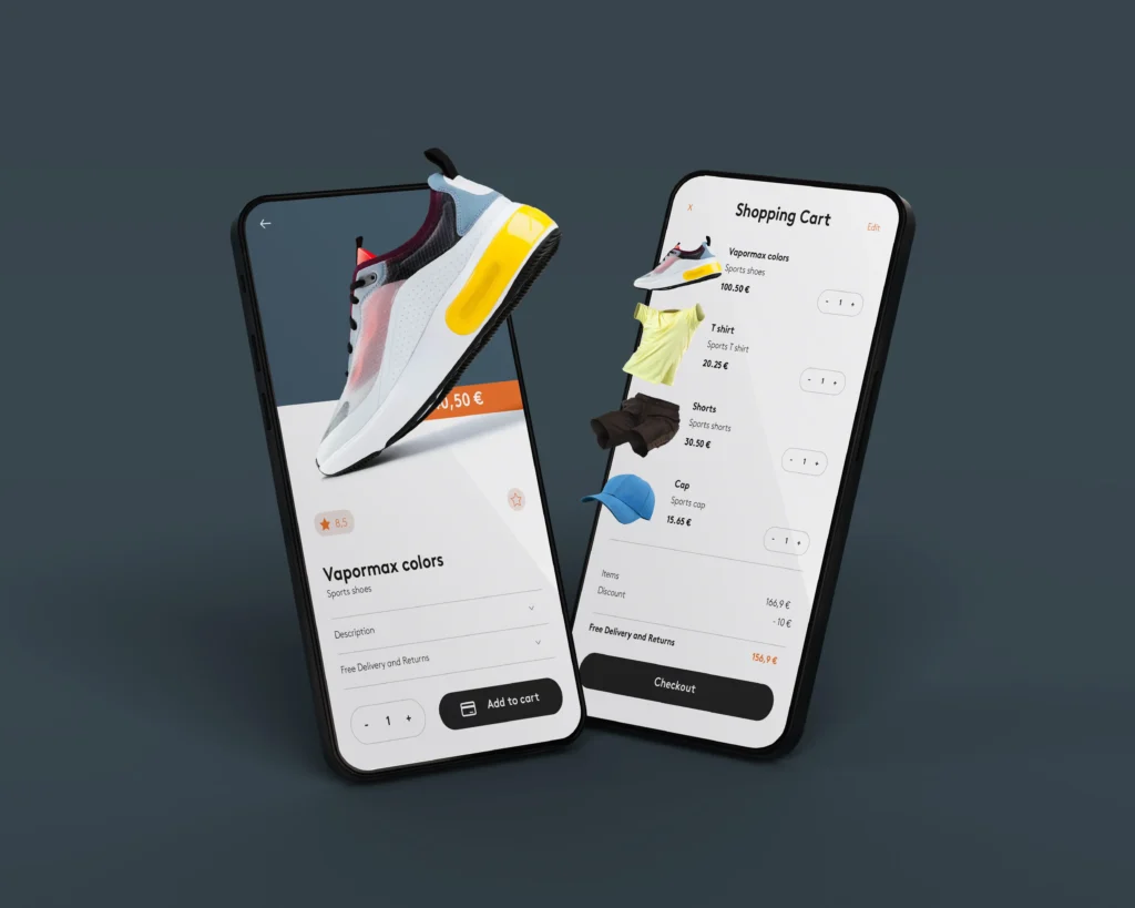Ecommerce phone mockup
