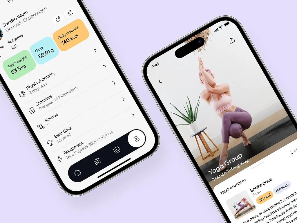 Yoga App close
