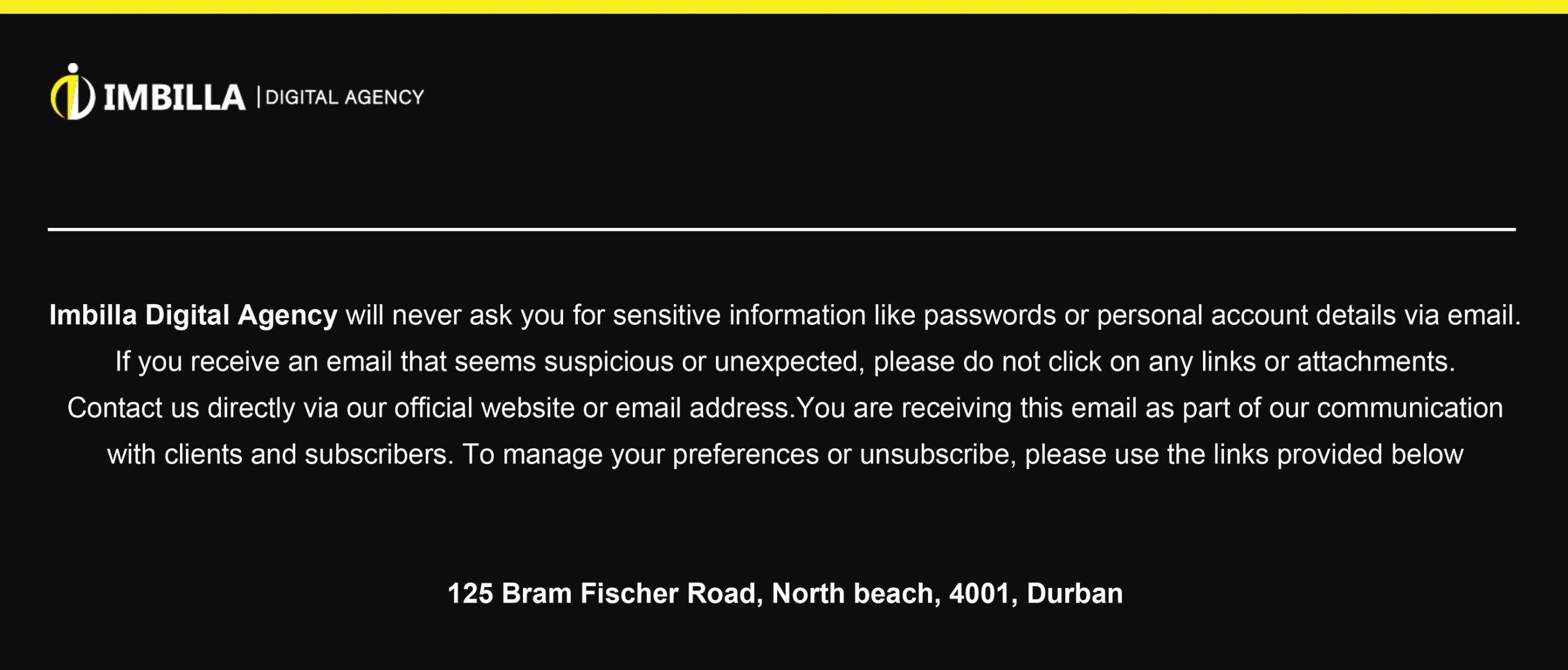 email footer