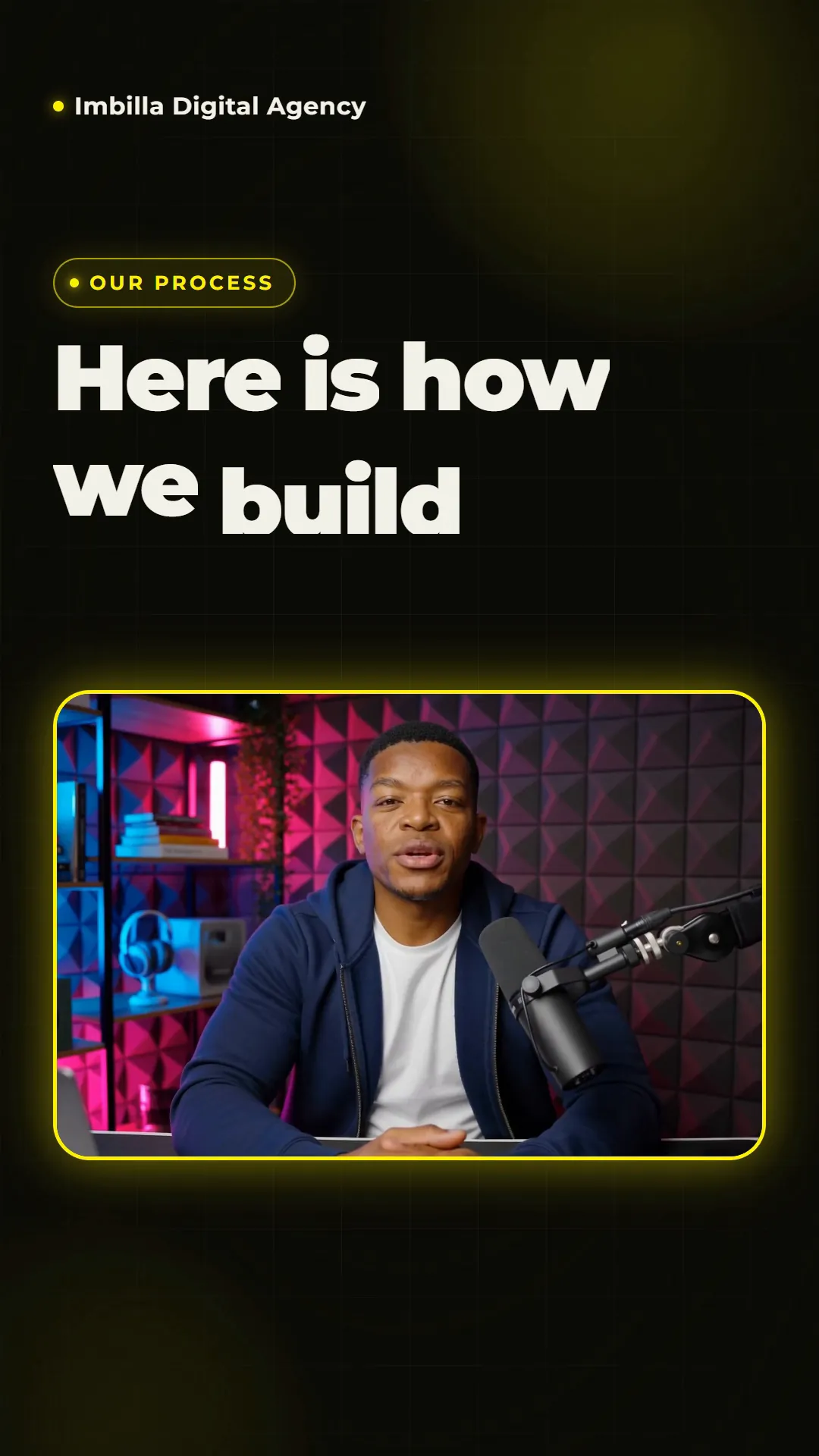 How we build a website, With AI presenter, 40s