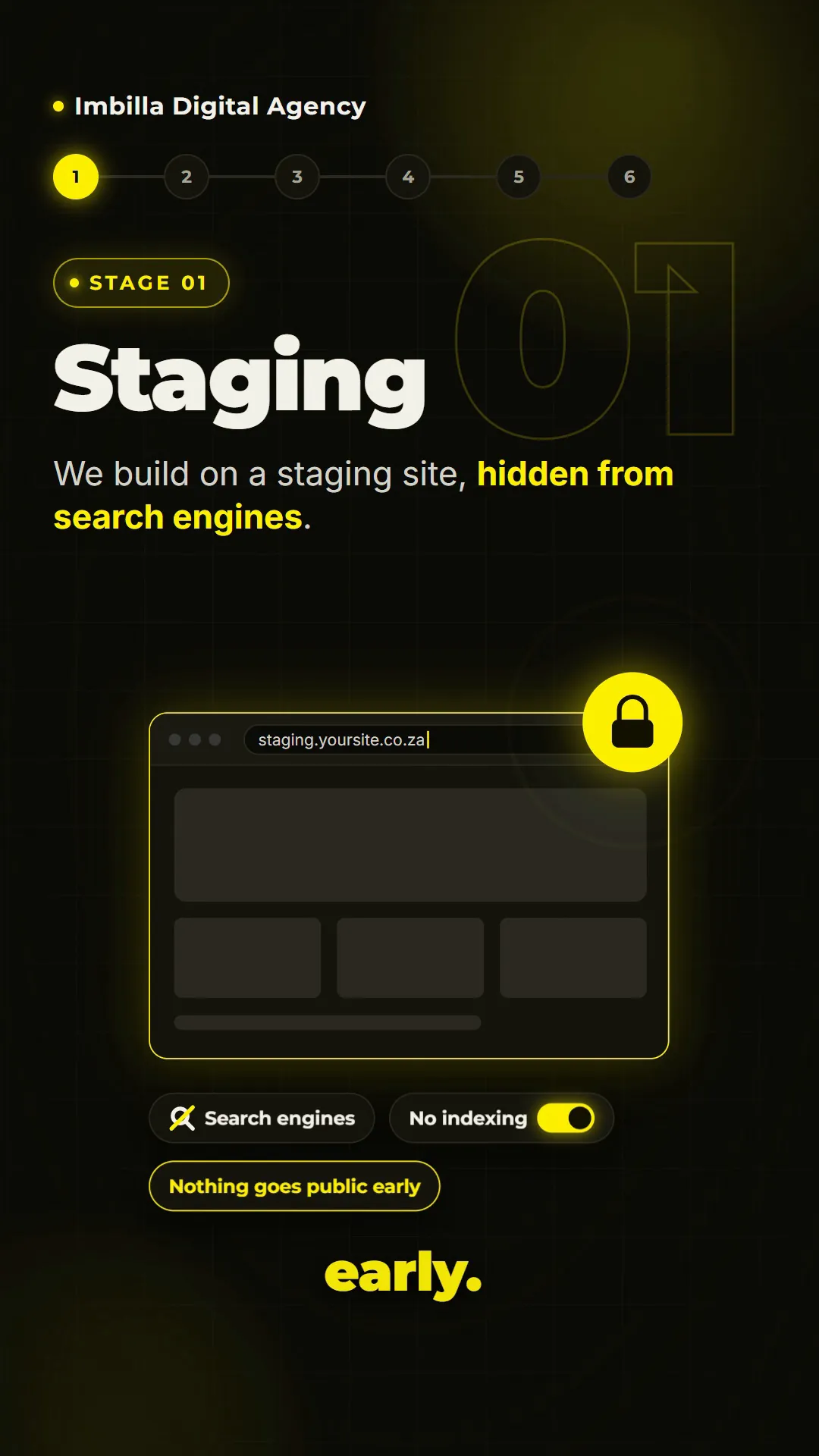 Stage 1, staging